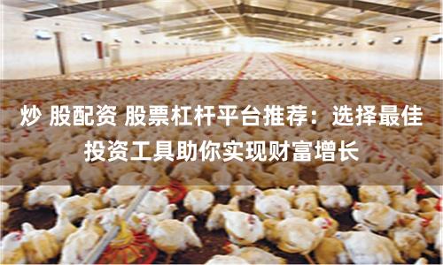 炒 股配资 股票杠杆平台推荐：选择最佳投资工具助你实现财富增长