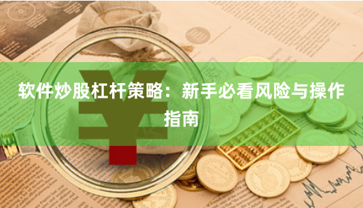 软件炒股杠杆策略:新手必看风险与操作指南