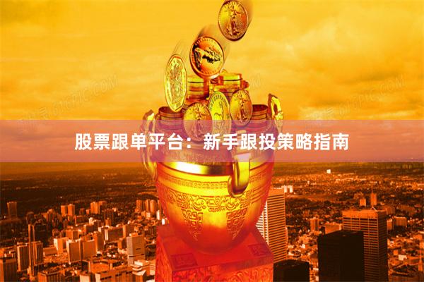 股票跟单平台：新手跟投策略指南